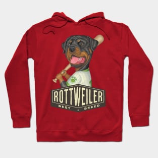 Rottweiler Baseball Best Dog Hoodie